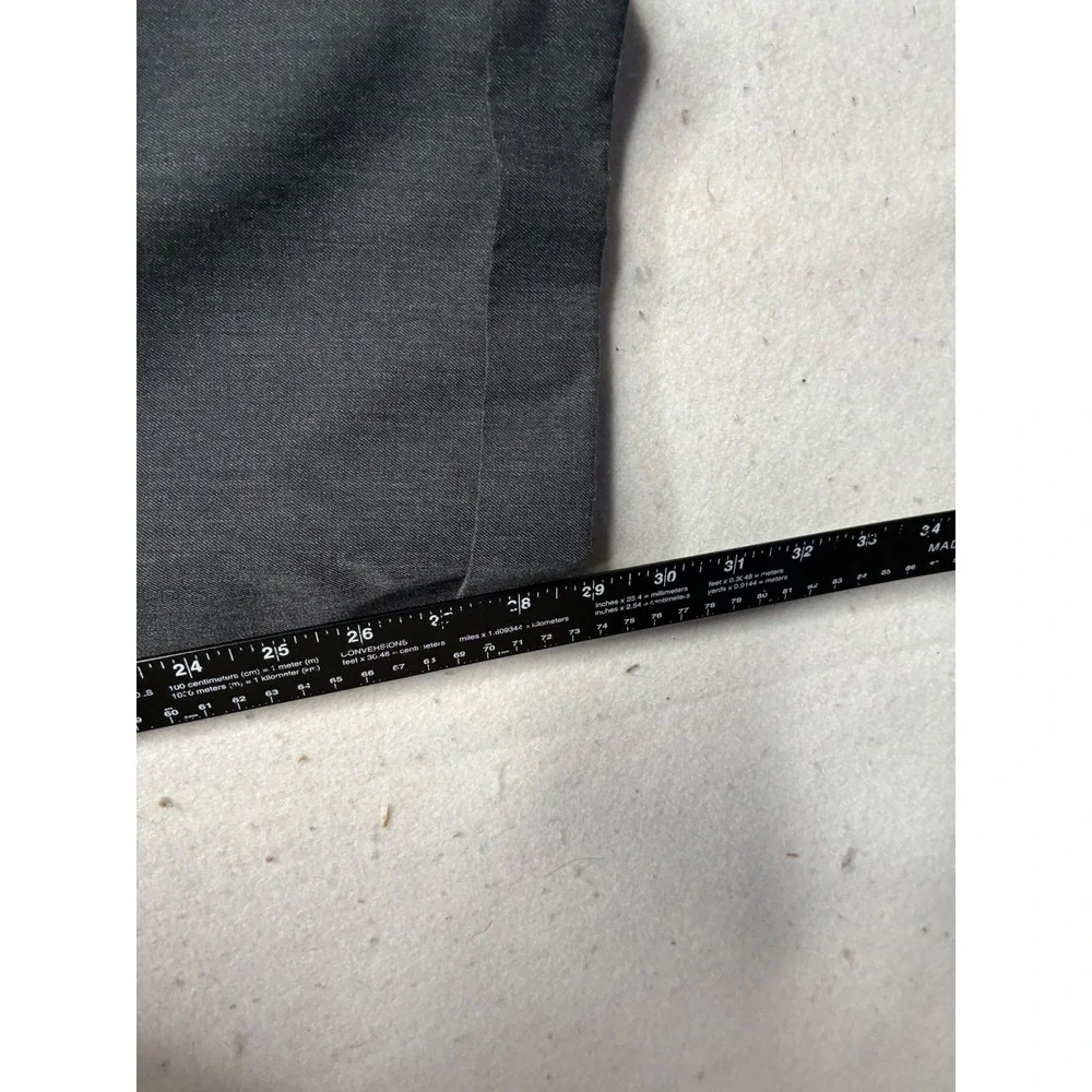 Joseph & Feiss Mens 40x30 Pleated Dress Pants Gray Wool Blend Cuffed Trousers